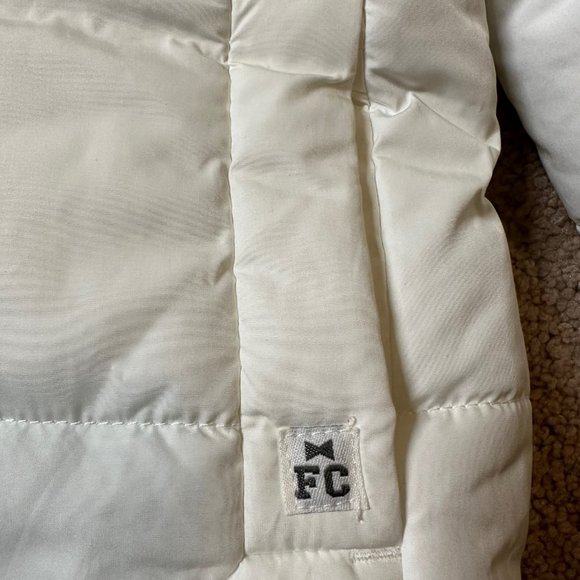 French Connection FCUK CG1313 Girl's Faux Fur Trimmed Coat, Cream Kids 8/10Y NEW - Picture 4 of 11